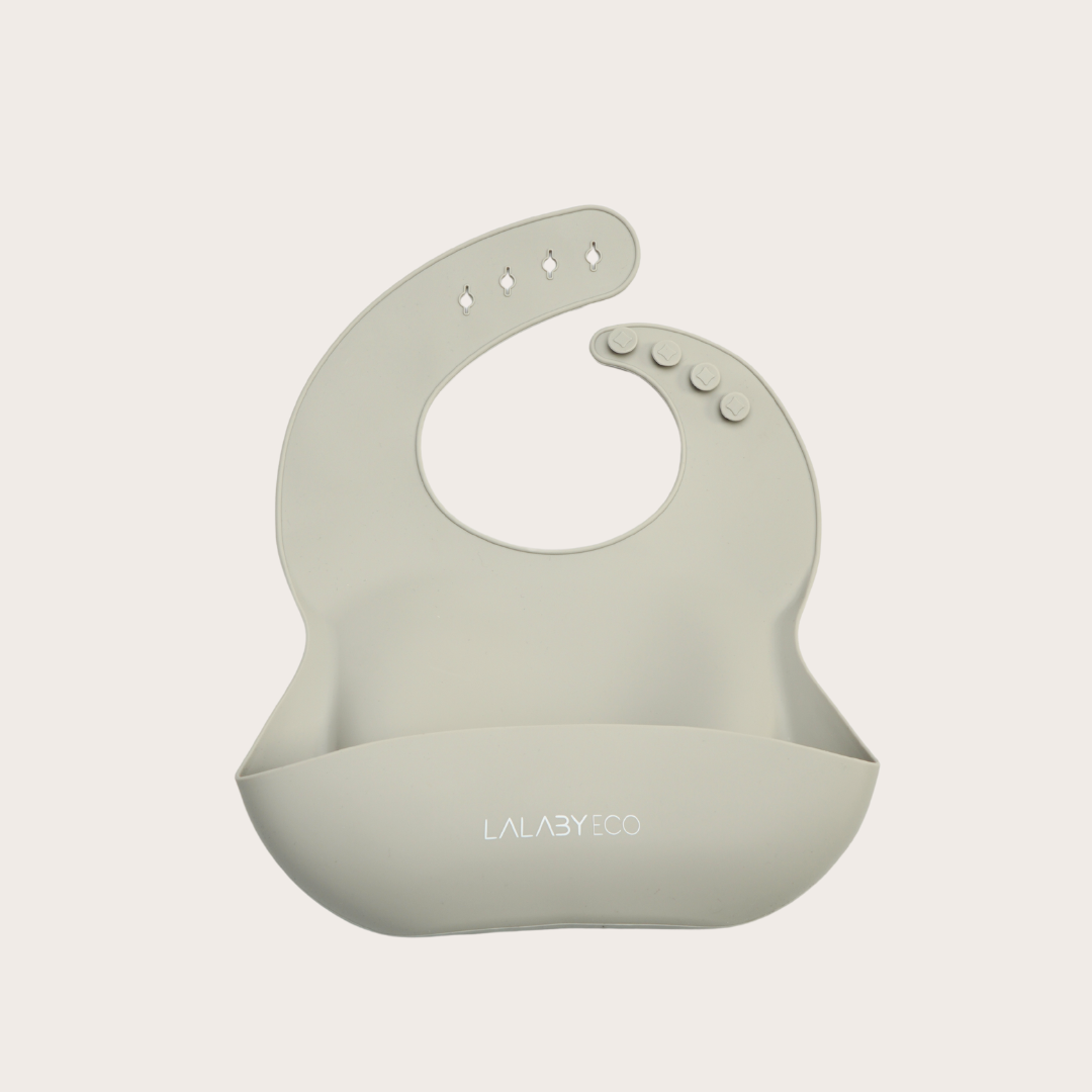 Lalaby Soft Bib  – Śliniak silikonowy z kieszonką