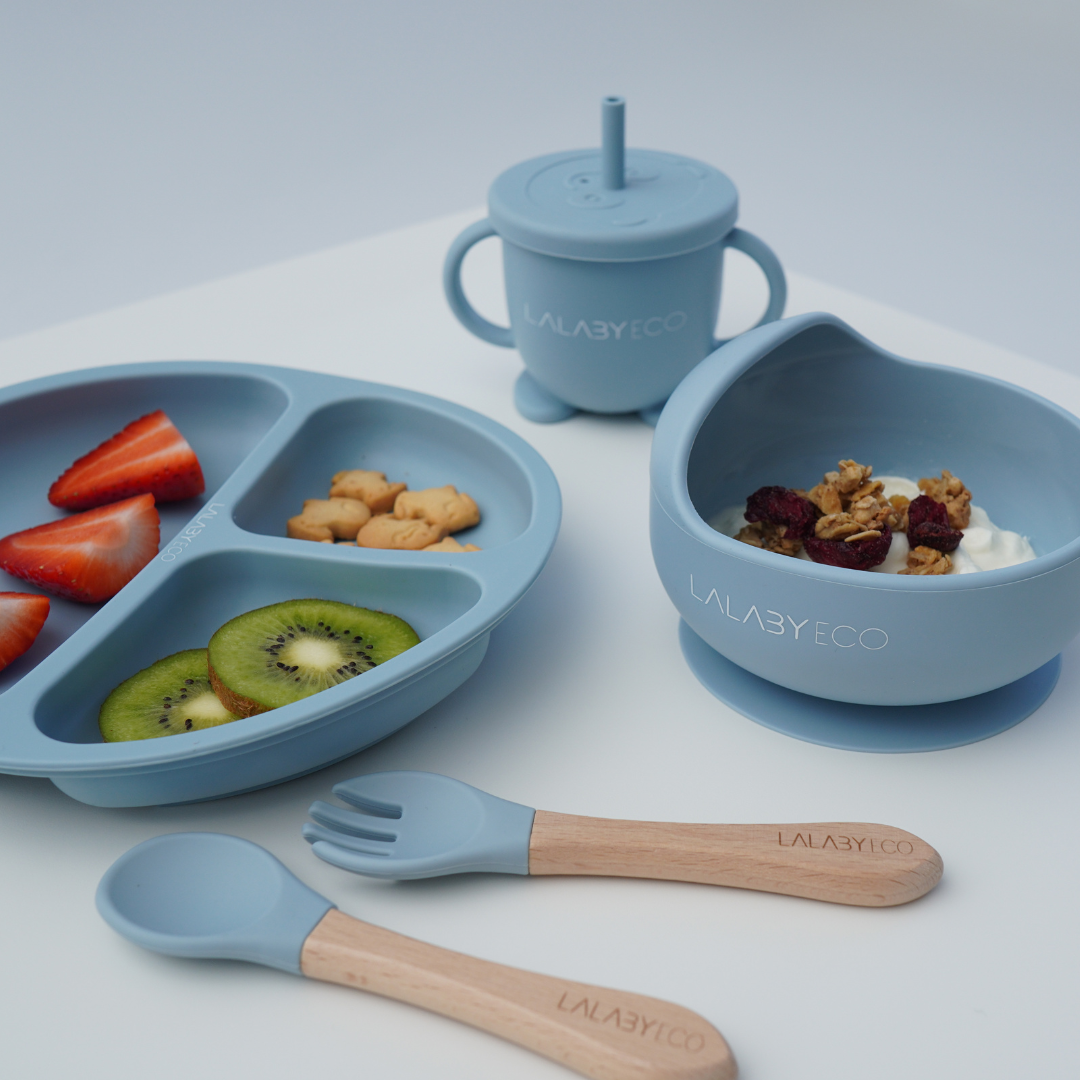 Lalaby Portion Plate - Talerz z sekcjami i przyssawką